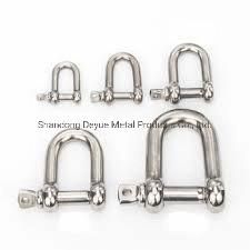 Hot DIP Galvanized Drop Forged Dee Lifting Marine Bolt Type Safety Pin D Shackle