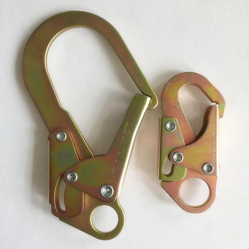 Fall Protection Forged Safety Snap Hook for Climbing Fitting Rebar Hook Snap Hook Safety Snap Hook Stamped Snap Hook