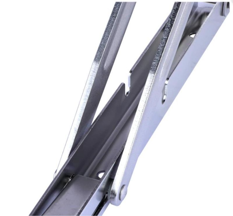Heavy Duty Stainless Steel Folding Shelf Bracket, Collapsible L Angle Wall Mounted Table Bracket