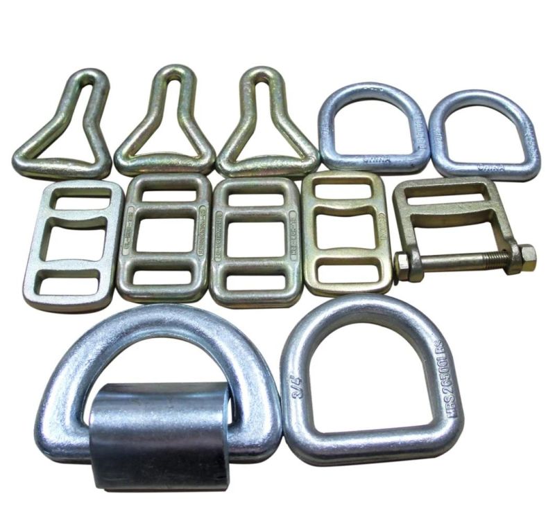 Heavy Duty Forged Carbon Steel D Ring with Bracket