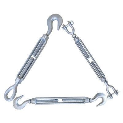 Mini Forged Stainless Steel Closed Body Wall Bracing Turnbuckle M20 Hook to Hook