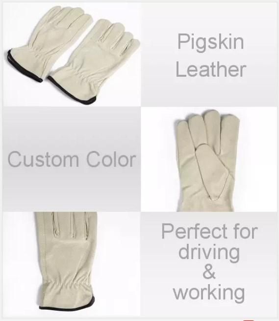 RF Safety Comfortable Pigskin Leather Driving Labor Protection Glove
