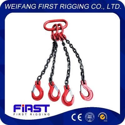 Plastic Coating G80 Lashing Load Chain with Rigging Hardwares