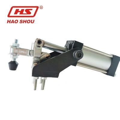 Haoshou HS-12050-Ua China Manufacuturer Custom Quick Adjustable Heavy Duty Air Pneumatic Toggle Clamp for Machinery and Jig Assemblies