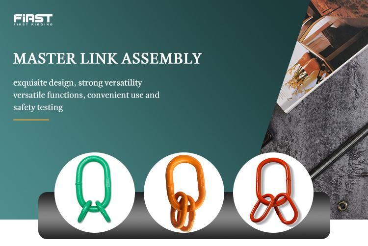 High Quality Hot Selling Yellow Color G80 Power Plastified European Type Master Link Assembly