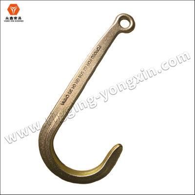 Drop Forged J Shape R Shape T Shape Lifting Chain 15&quot; Hook