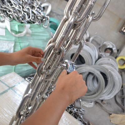 High Polished Stainless Steel 304/316/316L Antirust Link Chain