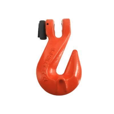 G80 European Forged Alloy Steel Eye Safety Hook with Latch for Lifting