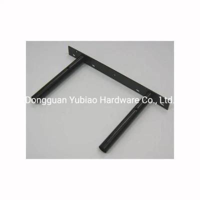 Floating Shelf Bracket Black Coating Heavy Duty T Shape Bracket