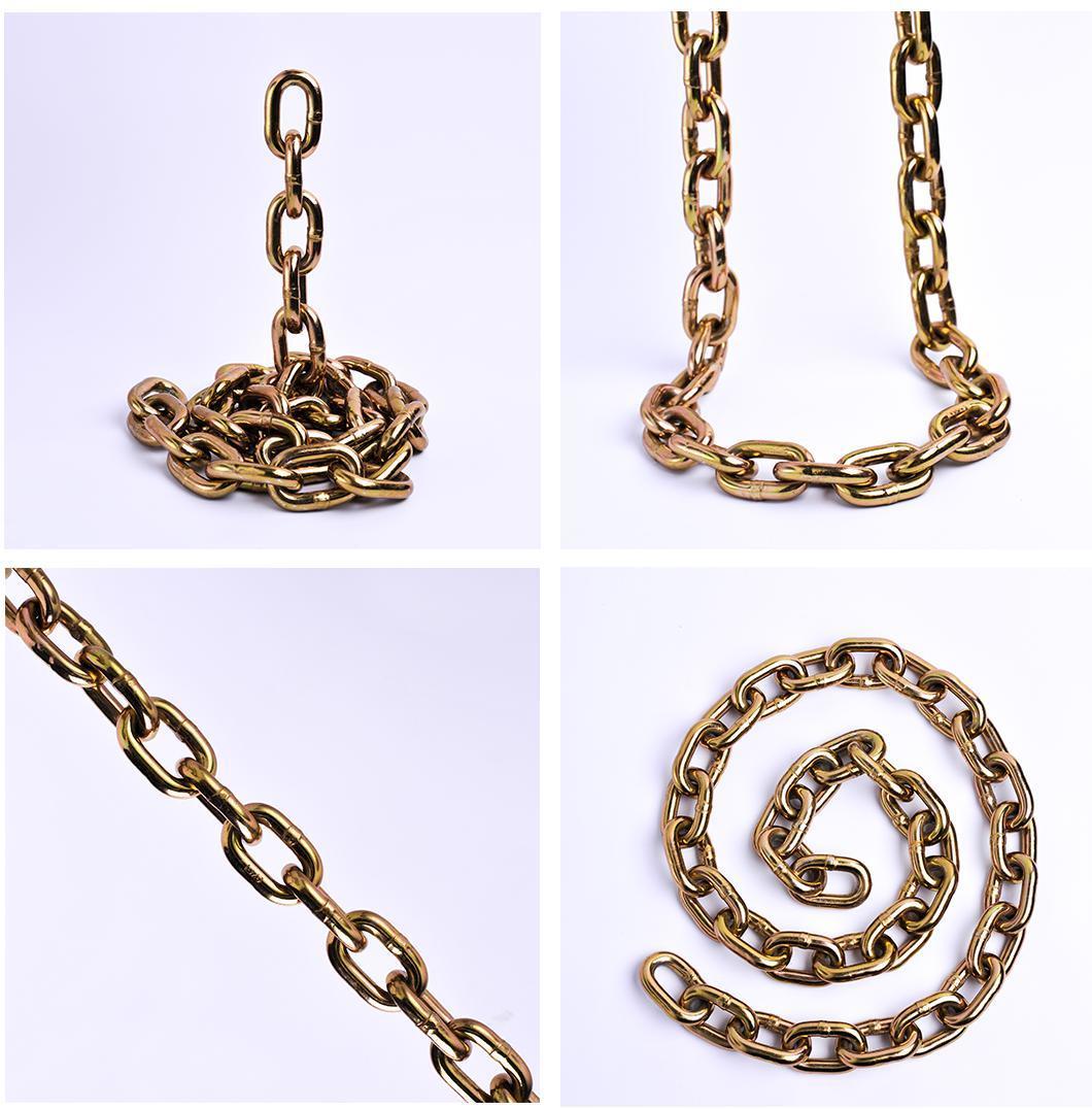 High Quality Golden Galvanized Us Type G70 Transportation Chain