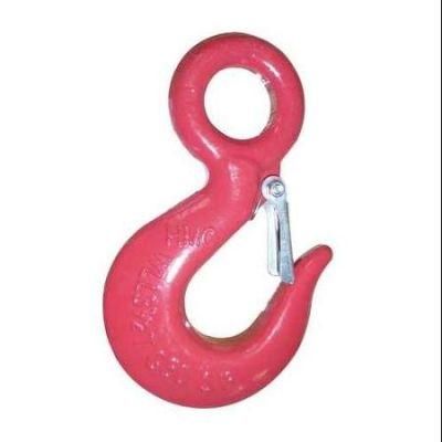 Us Type A320 Galvanized Alloy Steel Drop Forged Locking Lifting Eye Hook with Safety Latch