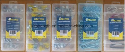 Household Hardware Assortment Kit with Nails, Clips, Bolts and Nuts