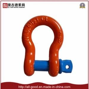 Us Type Forged Carbon Steel Bow Shackle with Screw Pin
