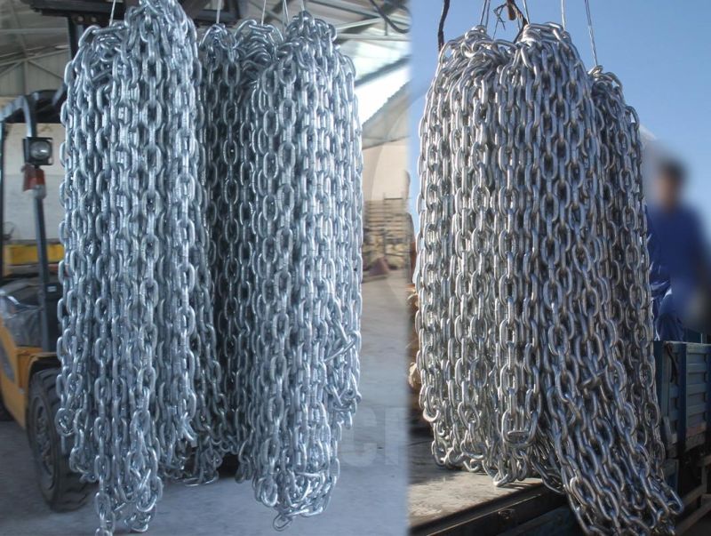 Factory Price Wholesale Best Selling English Standard Ordinary Galvanized Carbon Steel Welded Short Link Chain