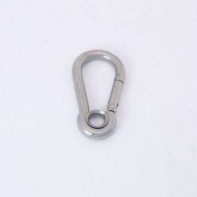 Stainless Steel Carbine Clip Snap Hook with Eyelet
