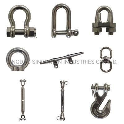 Stainless Steel AISI304/AISI316 Shackle, Wire Rope Clips, Turnbuckles, Rigging Hardware