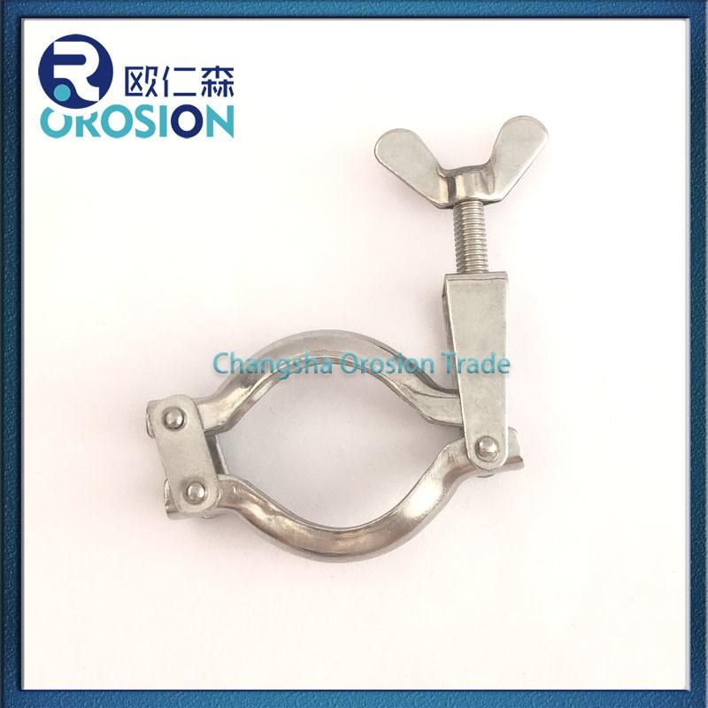 Sanitary Stainless Steel Adjustable Grooved Fitting Clamp
