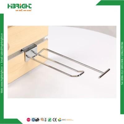 Double Scan Chrome Slat Panel Hooks with Price Tag