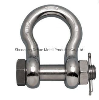 Heavy Duty Drop Forged Galvanized Carbon Steel Screw Pin Marine Anchor 3/4 Bow Shackle