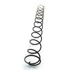 Custom High-Temperature Steel Large Black Coated Compression Spring