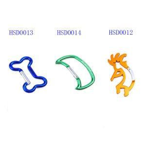 New Design Quick Release Aluminum Hook Unique Shaped Hook for Keychain Carabiner Camping Spring Snap Clip Promotion