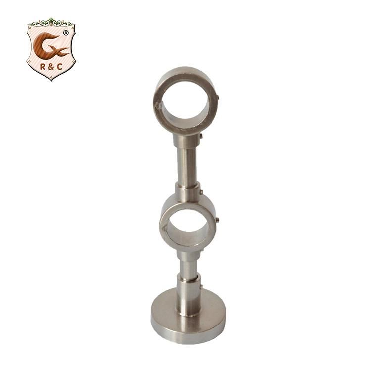 Windows Accessories Double Curtain Rod Holder 28mm 30mm 32mm Hole Iron Double Curtain Brackets