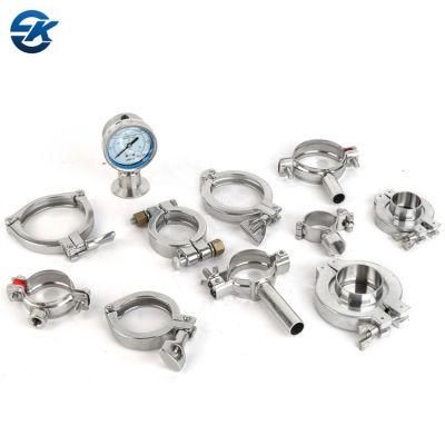 China 304 316L Stainless Steel Sanitary DIN Pipe Clamp for Union Set