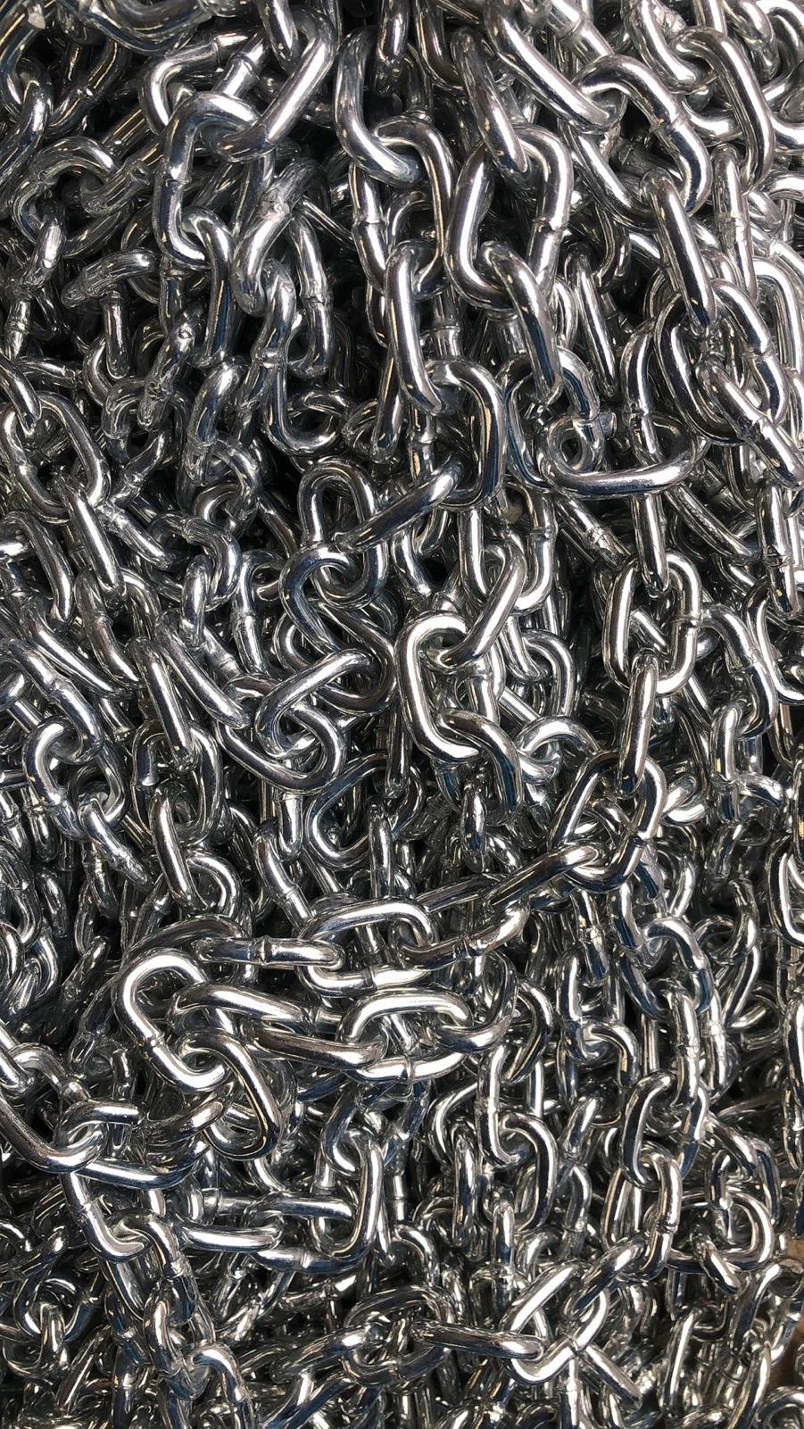 Q195 Q235 Zinc Plated DIN763 Iron Link Chain
