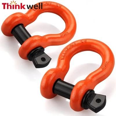Hot Sale Shackles 3/4&quot; (2 Pack) D Ring Shackle Rugged off Road Shackles with 7/8&prime;&prime; Pin Heavy Duty Towing D Ring for Car &amp; Truck