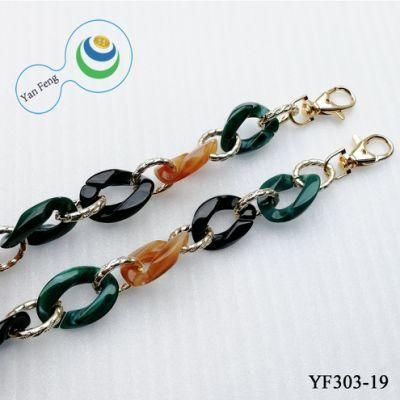 Fashion Mixed Color Shoulder Plastic Bag Chain for Bag Accessories
