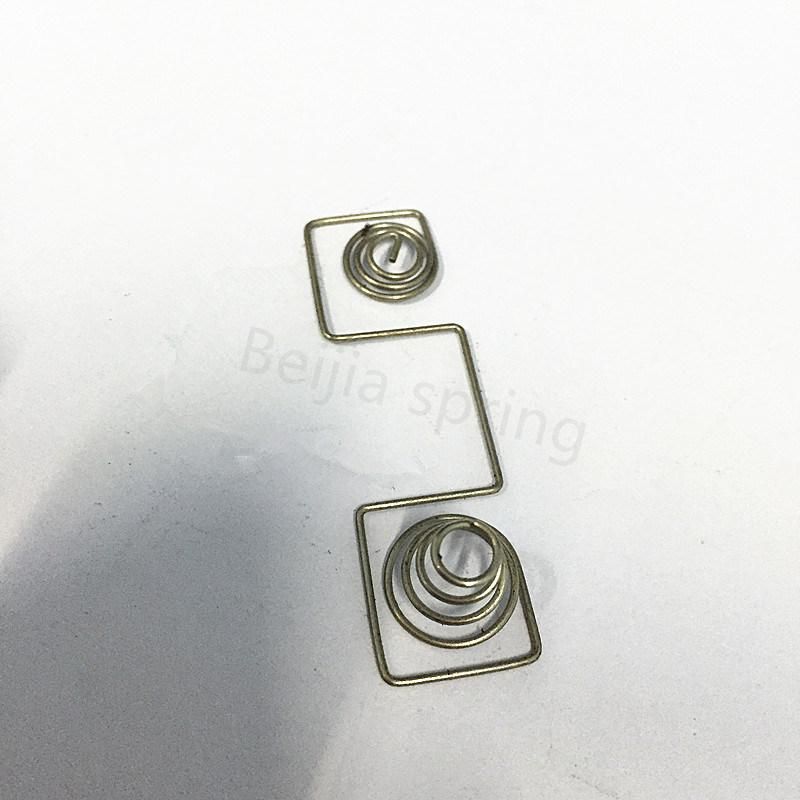 China High-End Custom Shaped Compressing Battery Spring
