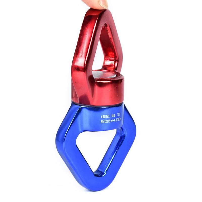 Kingslings Climbing 30kn Yoga Swing Carabiner Gold Swivel 360 Swivel Hook