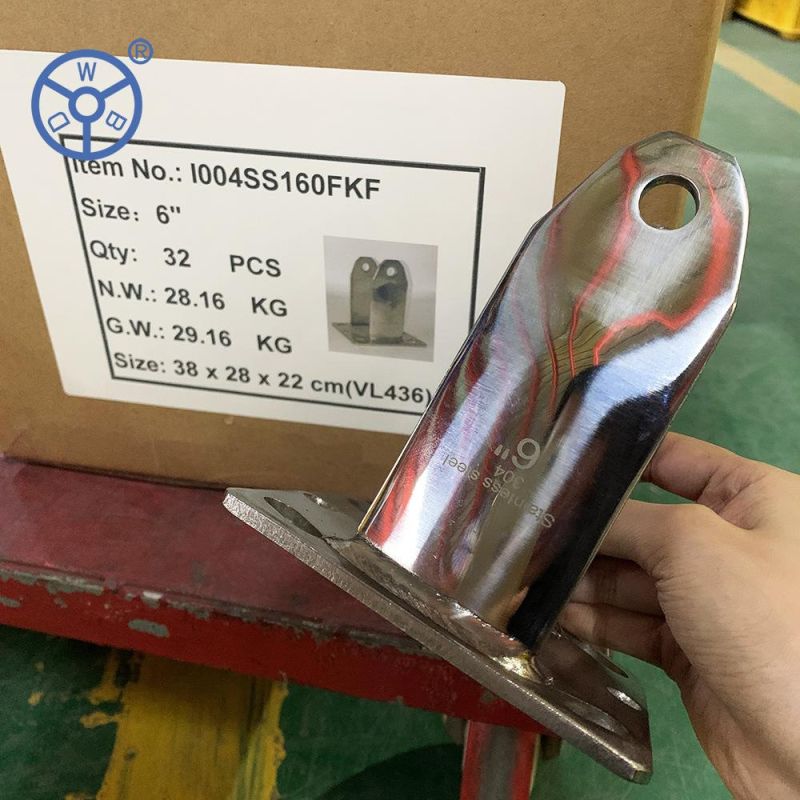 Wbd 3 4 5 Inch Stainless Steel Swivel Medium Duty Industrial Caster Wheel Bracket Fork Housing for 3/4/5/6/8 Inch Casters