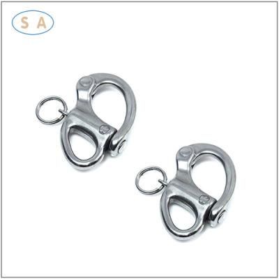 Stainless Steel Rigging Spring Hook 12mm with Eyelet
