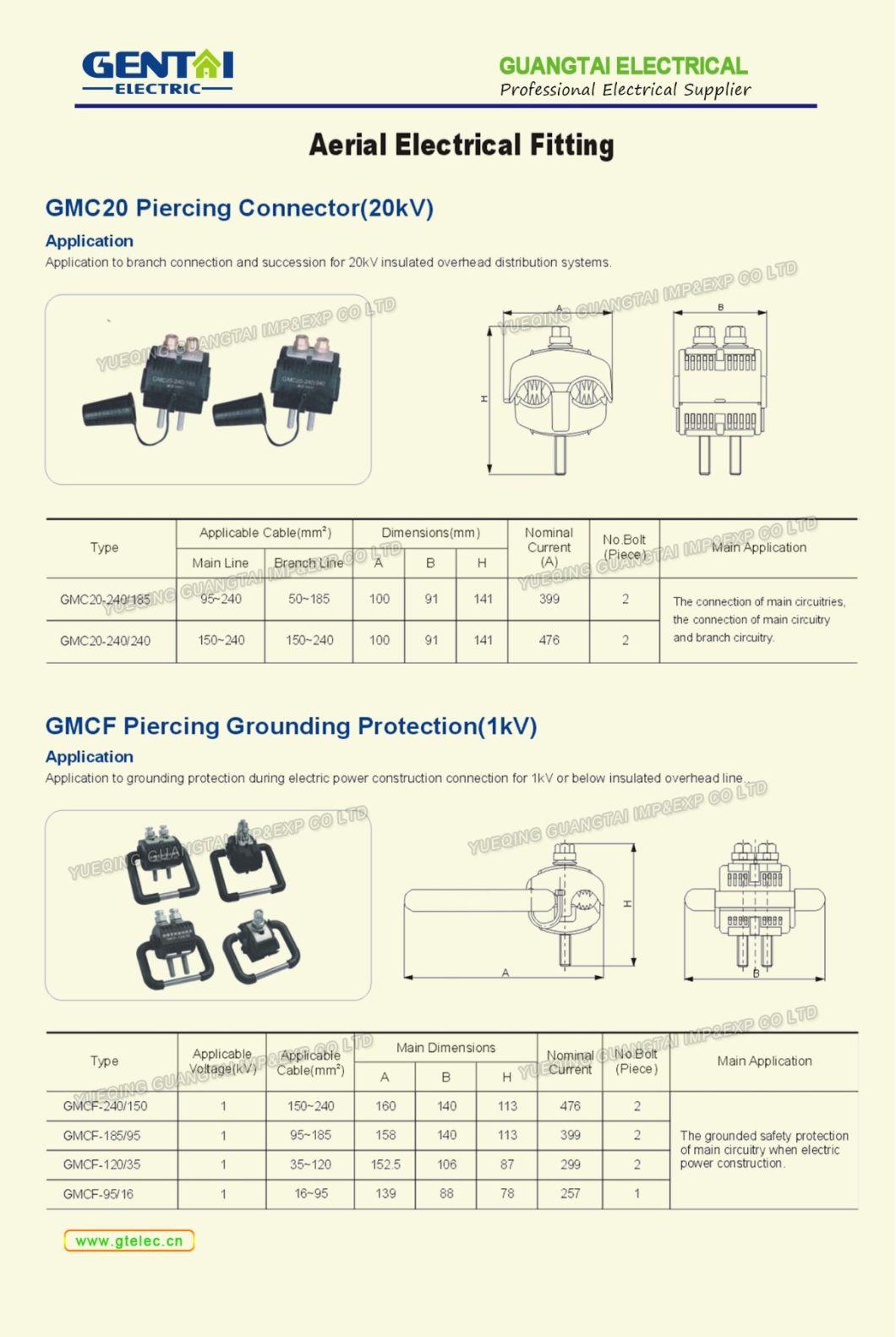 Piercing Grounding Protection Connector for 20kv