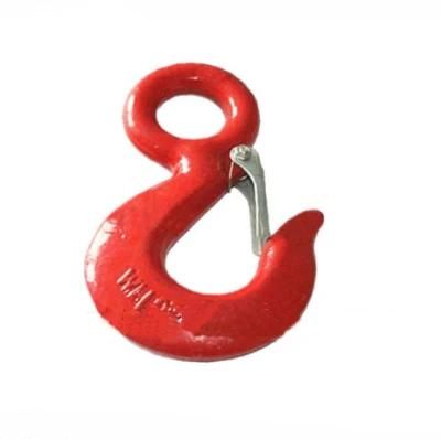 Wholesale Hardware Rigging Cargo Chain Lifting Rigging Alloy Steel Drop Forged Eye Slip Hook with Safety Latch