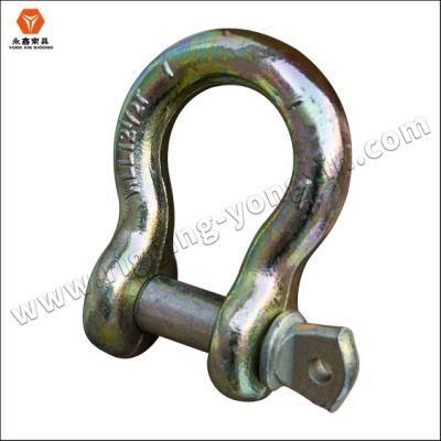 Quenched and Tempered Us Type G-209 Drop Forged Bow Shackle with Alloy Pins