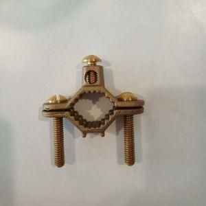 Guy Bonding Clamp Brass a Type Earth Clamp Custom Made Earth Grounding Bonding Rod Solid Copper Clamps Electrical Earth Rods and Accessories