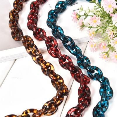 Acrylic Transparent Fashion Decorative Plastic Chain for Woman Bag Accessories