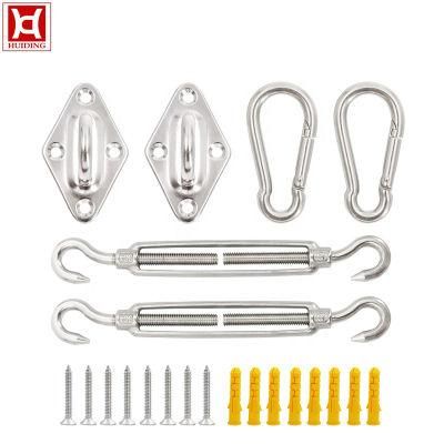 Rectangle Square Stainless Steel Sun Shade Sail Hardware Kits