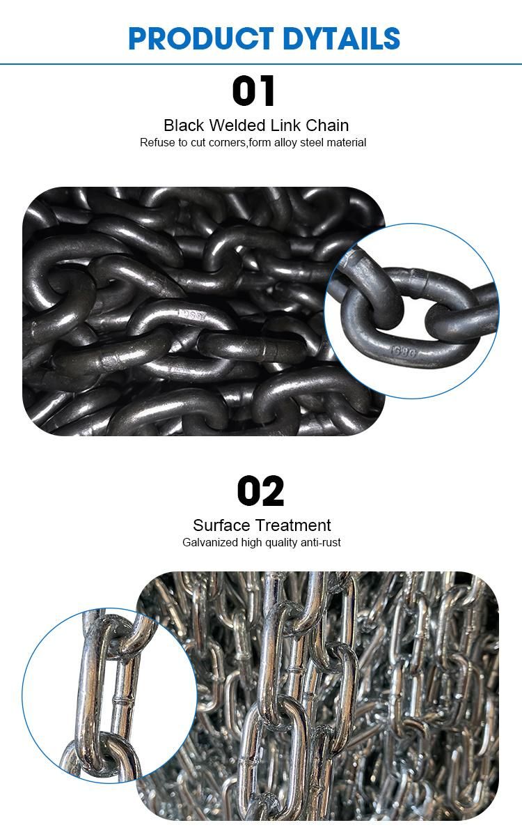 G30 Ordinary Medium 12mm Hot DIP Galvanized Link Chain