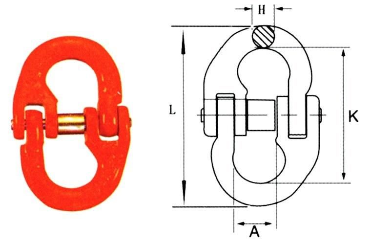 Super Supplier Color Painted Connecting Lifting Link for Chain Slings
