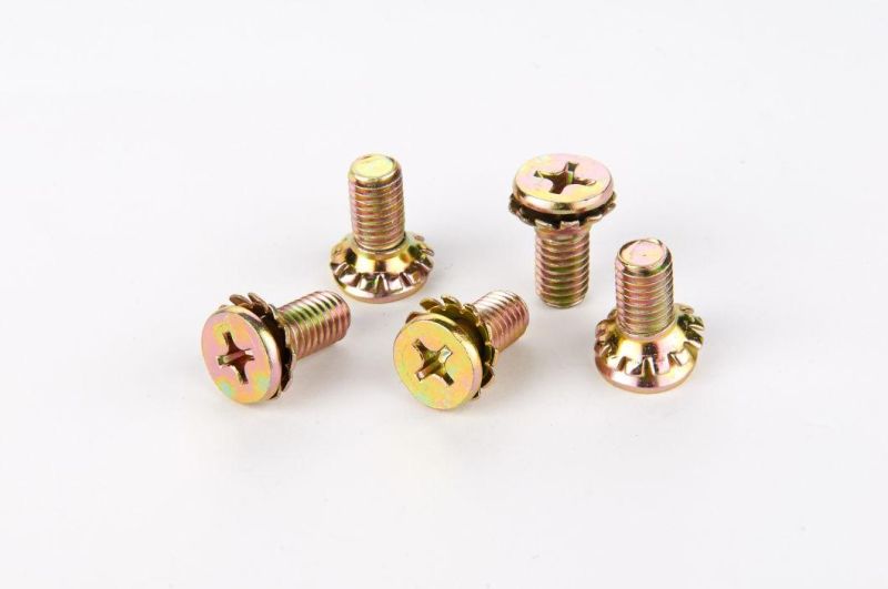 Customized Good Quality Slotted Screws with Cross Recessed, Hexagon Flange Bolts, Zinc Plating Bolts, M6 M8 M9 M12 Hexagon Bolts and Stainless Steel Bolt