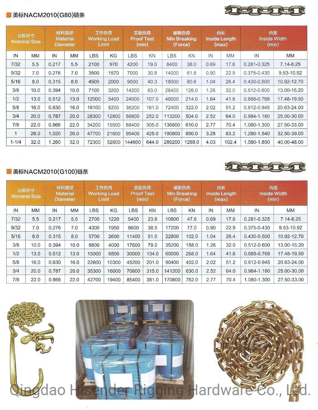 Marine Type Bind Lashing Chain 13mmx80mm