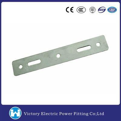 Power Link Fittings Galvanized Double Arming Plate for Pole Line Hardware