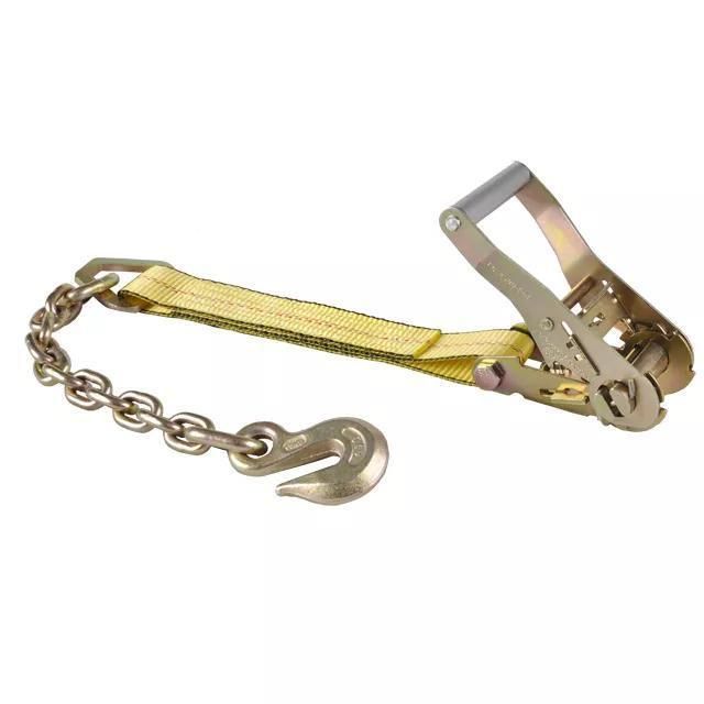 Kingslings 4" Cargo Security Strap Accessory Galvanized Eye Grab Hook Anchor Chain