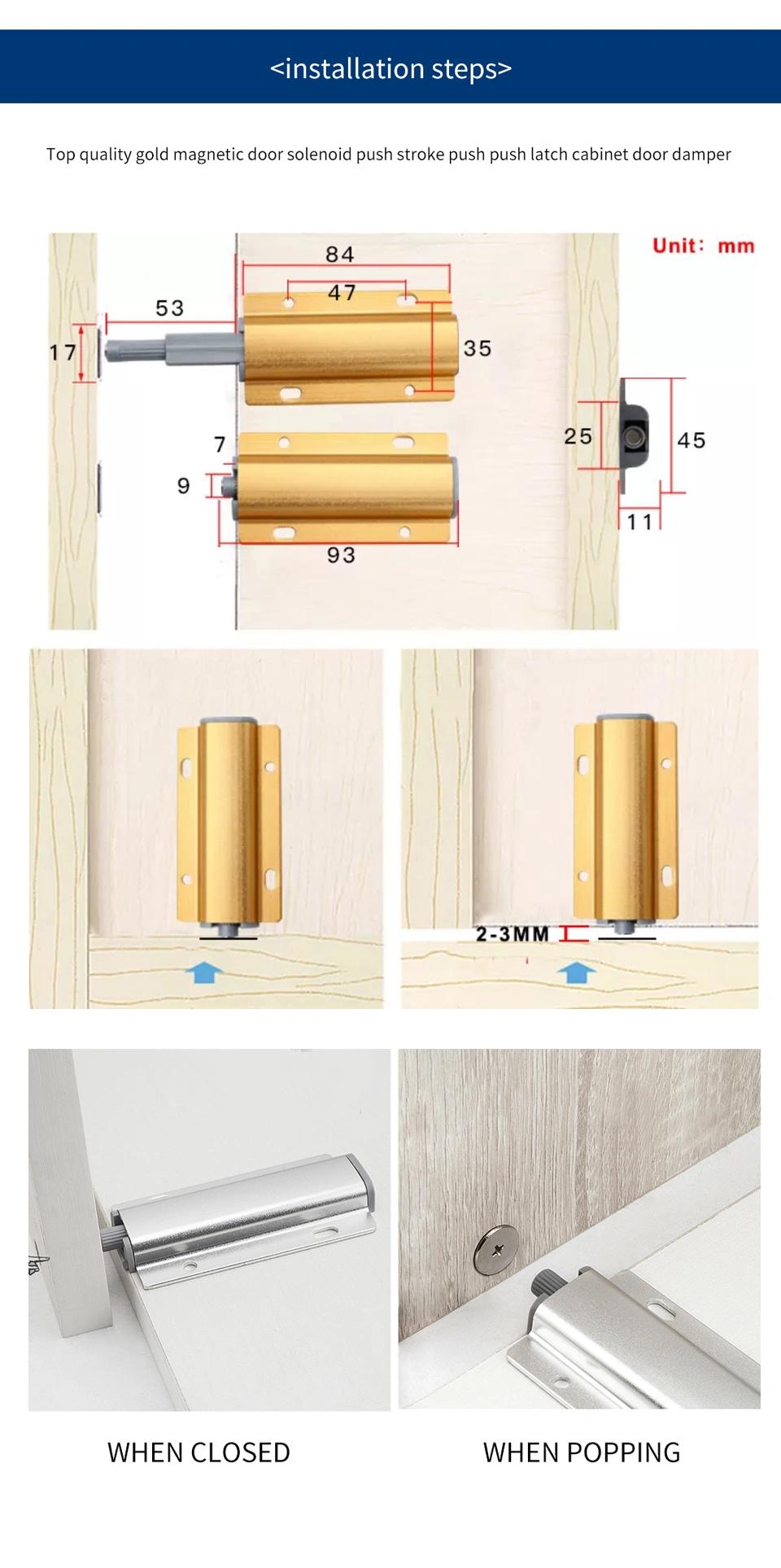 Push to Open Toggle Door Latch for Kitchen Cabinet Door