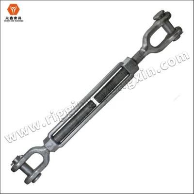 Jaw Turnbuckle Jaw Jaw Turnbuckle Hot DIP Galvanized Carbon Steel Us Standard Jaw and Jaw Type Turnbuckle