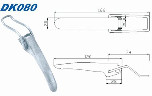 Tricycle Toggle Latch Draw Latch Agricultural Vehicles Latch