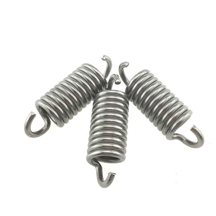 Supplier High Quality 316 Stainless Steel Metal Long Small Adjustable Double Hook Wire Coil High Extension Tension Springs